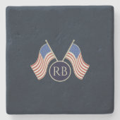 米国国旗 ストーンコースター (正面)