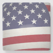 米国国旗 ストーンコースター (正面)