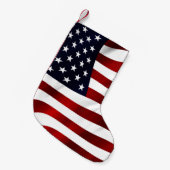米国国旗 スモールクリスマスストッキング (正面 (吊り時))
