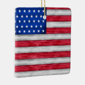 米国国旗 セラミックオーナメント (右)