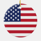 米国国旗 セラミックオーナメント (裏面)