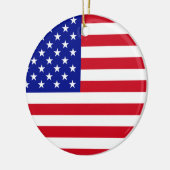 米国国旗 セラミックオーナメント (左)