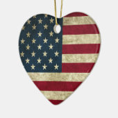 米国国旗 セラミックオーナメント (左)