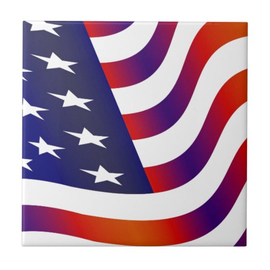 米国国旗 タイル (正面)