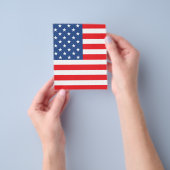 米国国旗 チラシ (手)