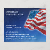 米国国旗 チラシ (正面)