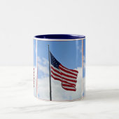米国国旗 ツートーンマグカップ (中央)