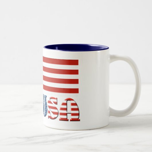 米国国旗 ツートーンマグカップ (右)