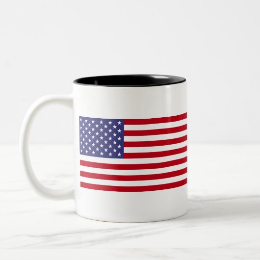 米国国旗 ツートーンマグカップ (左)