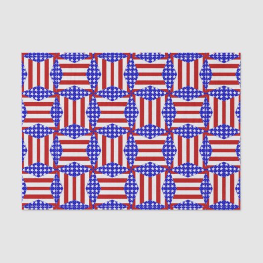 米国国旗・ティーバッグ折り畳みS2ティッシュラッピング紙 薄葉紙 (正面)