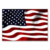 米国国旗 テーブルナンバー (裏面)