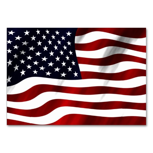 米国国旗 テーブルナンバー (正面)