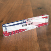 米国国旗 デスクネームプレート (側面)