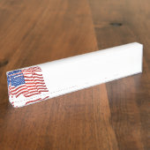 米国国旗 デスクネームプレート (側面)