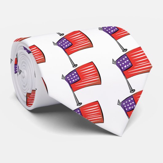 米国国旗 ネクタイ (ロール)