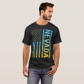米国国旗 – ネバダ Tシャツ (正面フル)