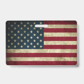 米国国旗 バッジ (裏面)