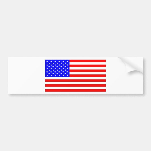 米国国旗 バンパーステッカー (正面)
