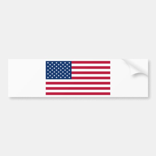 米国国旗 バンパーステッカー (正面)