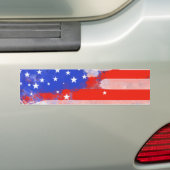 米国国旗 バンパーステッカー (車上)