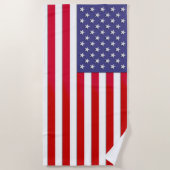 米国国旗 ビーチタオル (正面)
