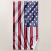 米国国旗 ビーチタオル (正面)