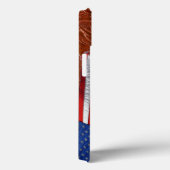 米国国旗、ピント&レザーフェイクー Case-Mate iPhoneケース (裏面 / 右)