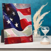 米国国旗 フォトプラーク (側面)