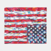 米国国旗 フリースブランケット (正面(横))