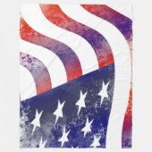 米国国旗 フリースブランケット (正面)