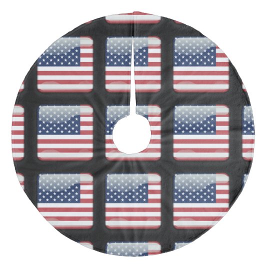 米国国旗 フリース ツリースカート (正面)