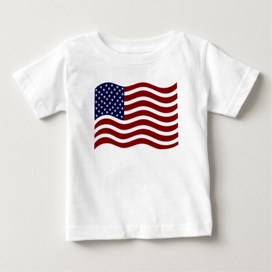 米国国旗 ベビーTシャツ (正面)