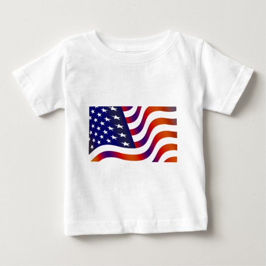 米国国旗 ベビーTシャツ (正面)
