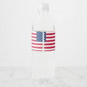 米国国旗 ペットボトルラベル (裏面)