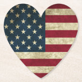 米国国旗 ペーパーコースター (正面)