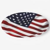米国国旗 ペーパープレート (アングル)