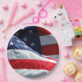 米国国旗 ペーパープレート (パーティー)