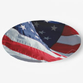 米国国旗 ペーパープレート (アングル)
