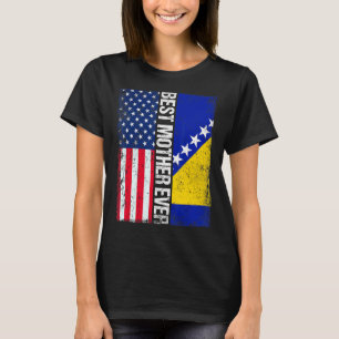 米国国旗・ボスニア・ヘルツェゴビナ最高の国母 Tシャツ