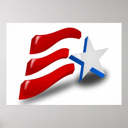 米国国旗 ポスター (正面)