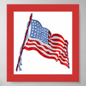 米国国旗 ポスター (正面)