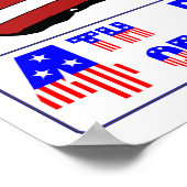 米国国旗 ポスター (角)