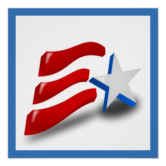 米国国旗 ポスター (正面)