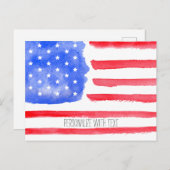 米国国旗 ポストカード (正面/裏面)