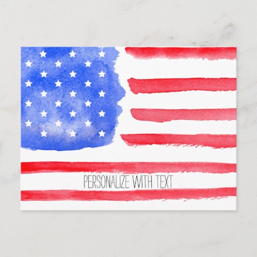 米国国旗 ポストカード (正面)
