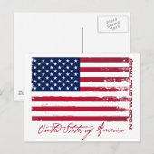 米国国旗 ポストカード (正面/裏面)