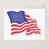 米国国旗 ポストカード (正面)