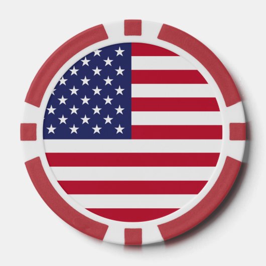 米国国旗 ポーカーチップ (正面)