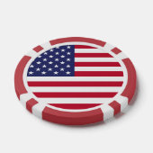 米国国旗 ポーカーチップ (シングル)