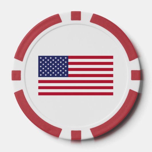 米国国旗 ポーカーチップ (正面)